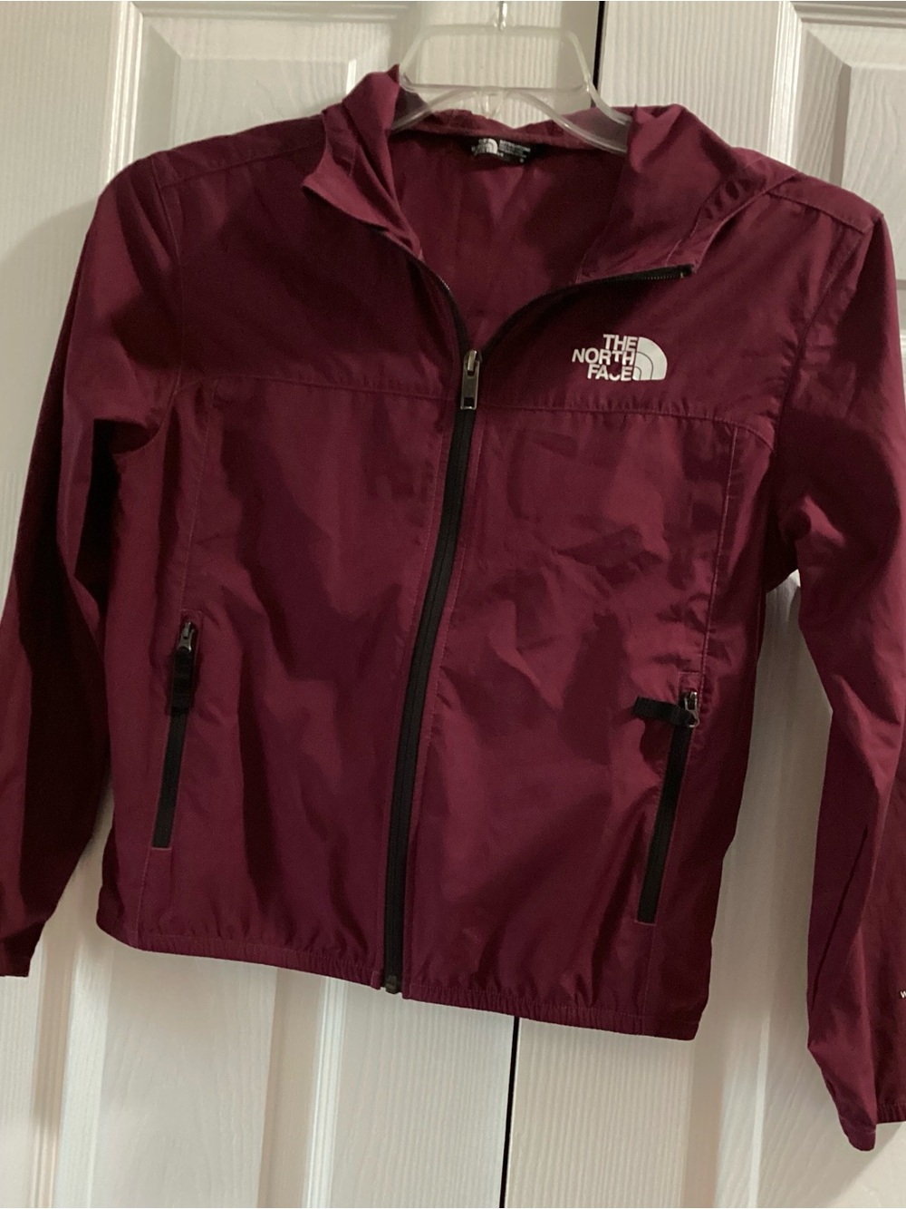 The North Face Kids Burgundy Hooded Raincoat